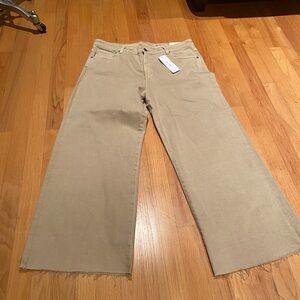 AG Saige Wide-Leg Crop Jeans